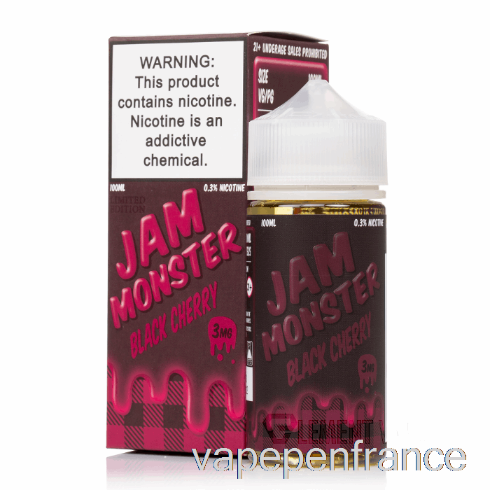 Cerise Noire - Confiture Monstre - Stylo Vape 100ml 0mg